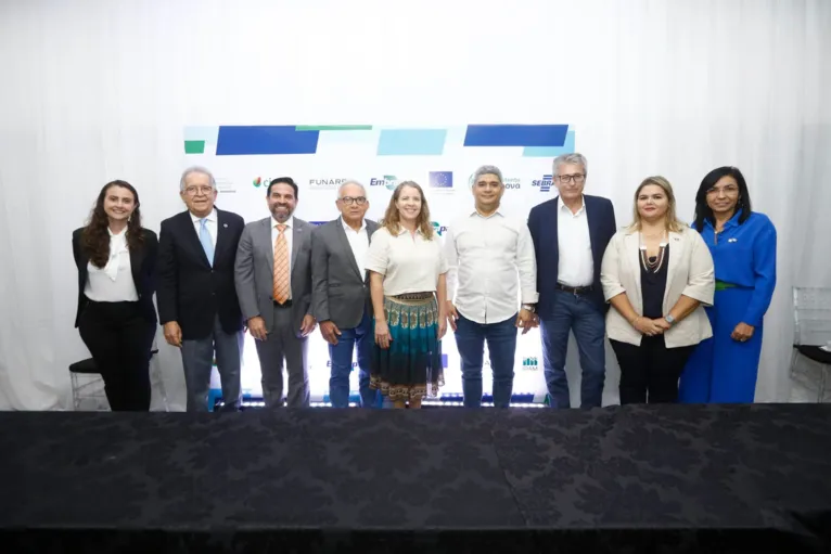 Dirigentes, analista e conselheiro do Sebrae:PA com parceiros do Projeto Sustenta e Inova