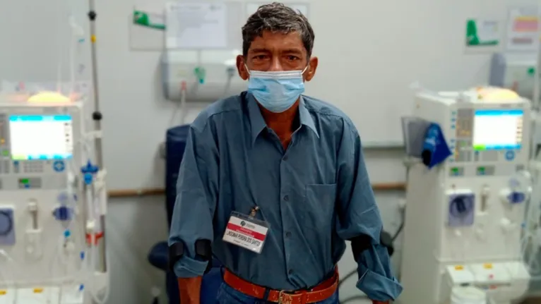 Lindomar Pereira Santos, é paciente renal atendido no Hospital Regional de Marabá.