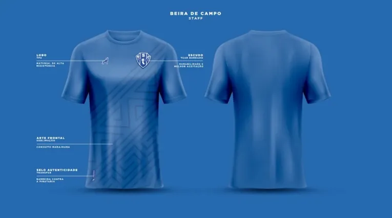 Camisa do staff em jogo