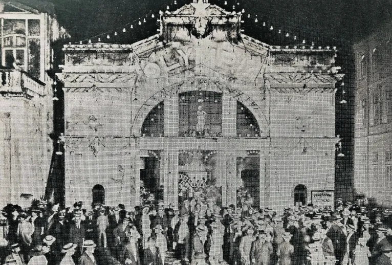 Cinema Olímpia no dia da inauguração