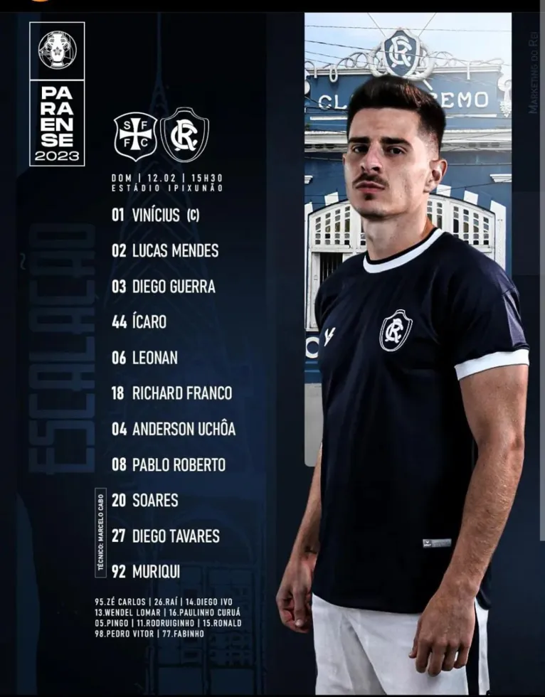 Escalação do Clube do Remo