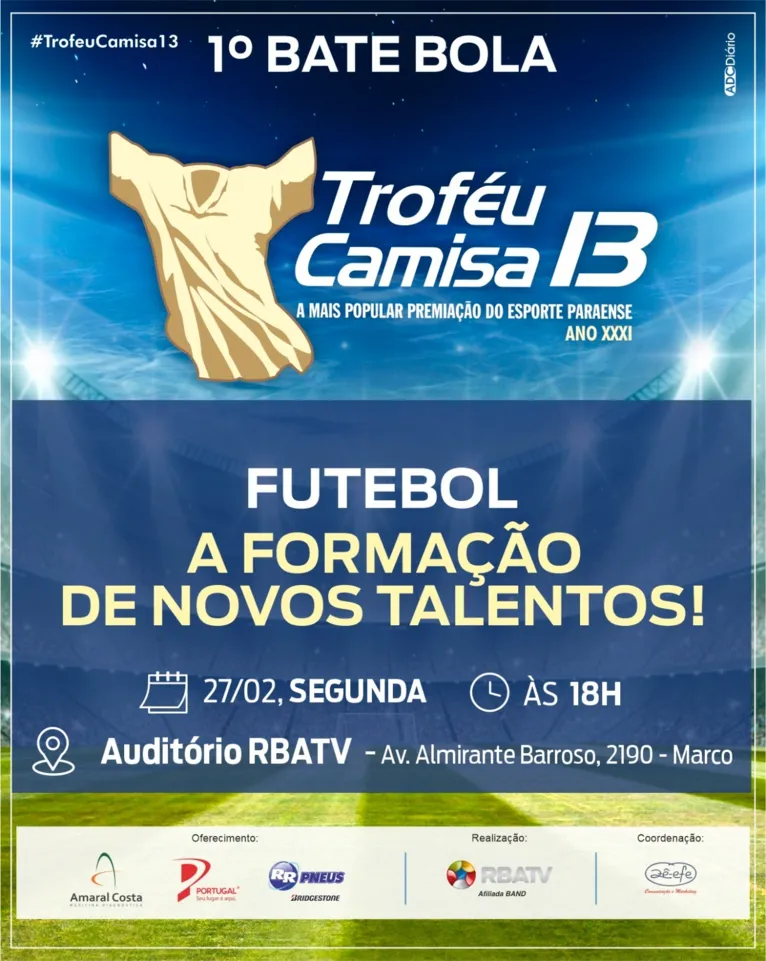 Troféu Camisa 13 promove debate sobre futebol de base