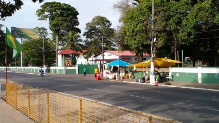 Acampamento golpista em Belém possuía um fraco movimento na manhã desta segunda-feira (09)