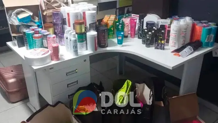 Produtos apreendidos com empresária influencer suspeita de aplicar golpes