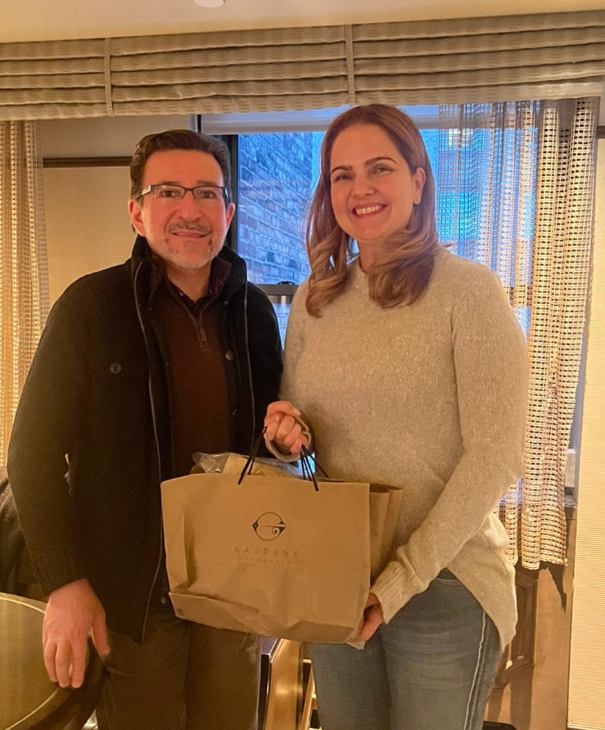 Gaudens Ambassador Angela Sicilia with the Brazilian Consul in Boston Roberto Gabriel