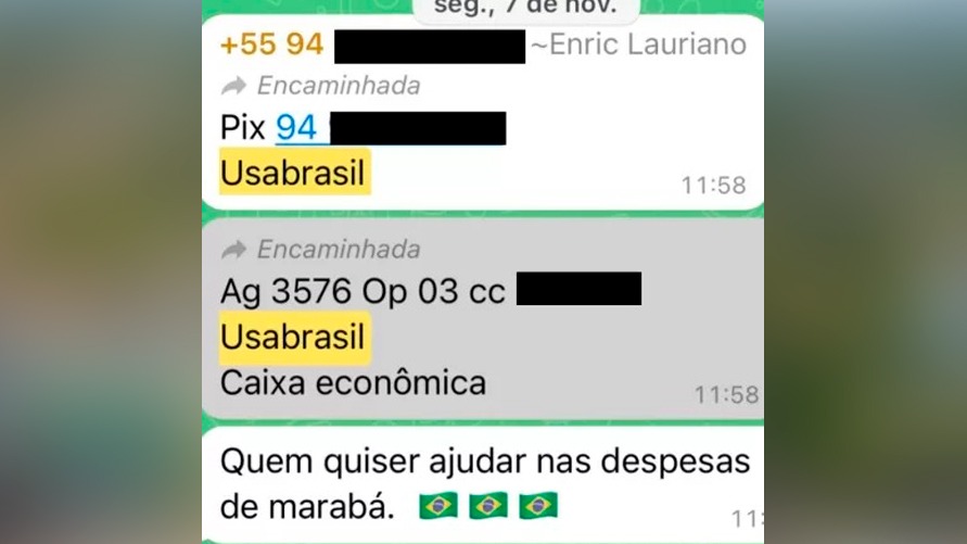 Enric Lauriano encaminhou Pix da USA Brasil usado para financiar atos
