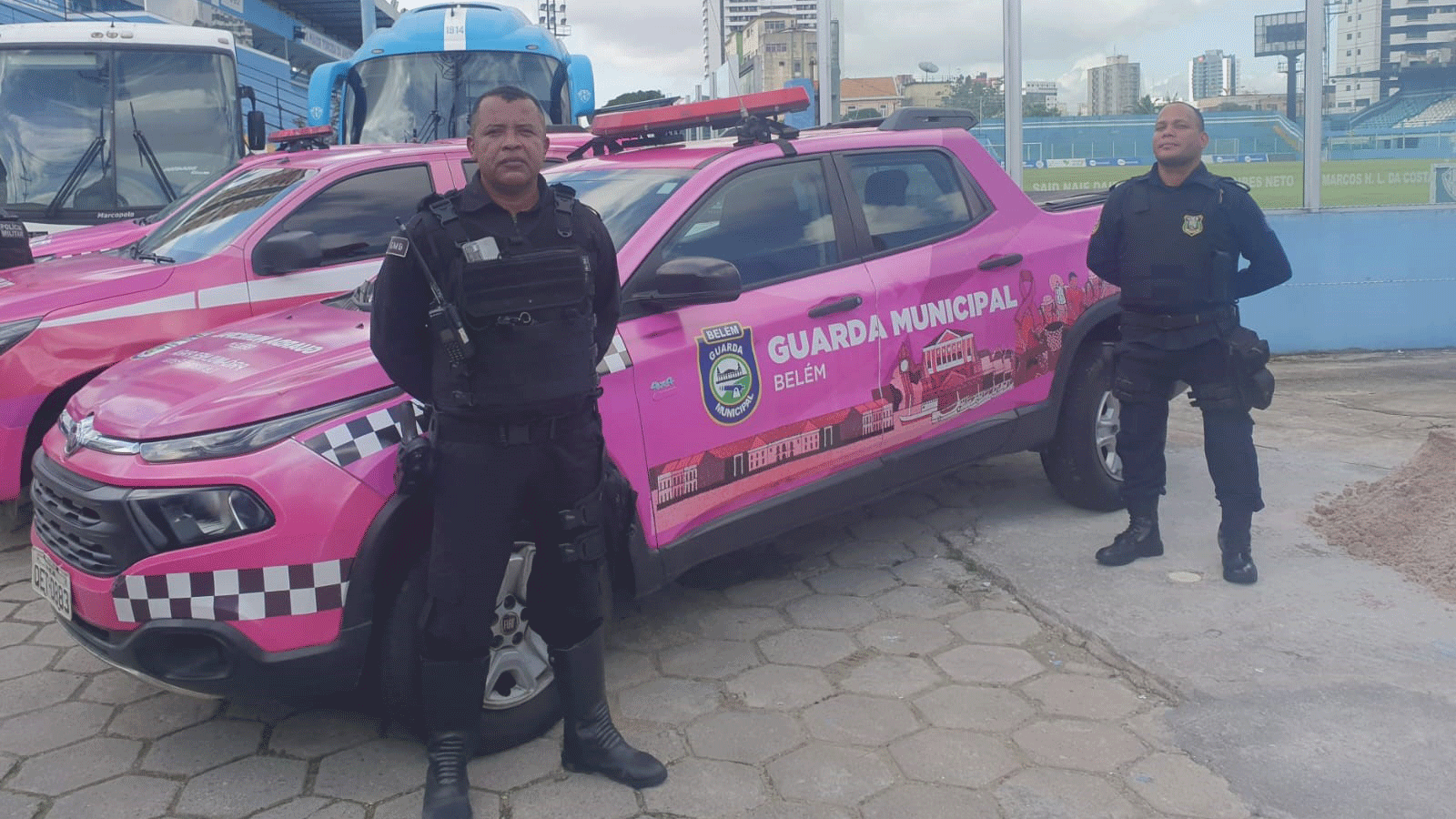 Agentes da Guarda Municipal de Belém também atuam na campanha  que combate condutas contra a liberdade das mulheres e do público LGBTQI+ em jogos de futebol.