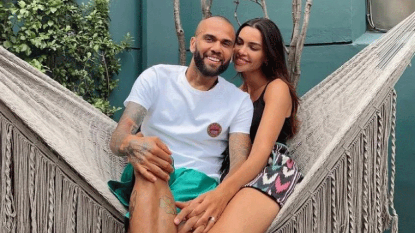 Daniel Alves e Joana Sanz, sua ex-esposa.