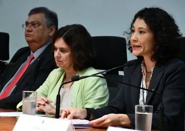 A secretaria Nacional de Políticas sobre Drogas, Martha Machado, faz discurso durante Lançamento da Estratégia Nacional de Acesso a Direito para Mulheres na Política sobre Drogas-SENAD.