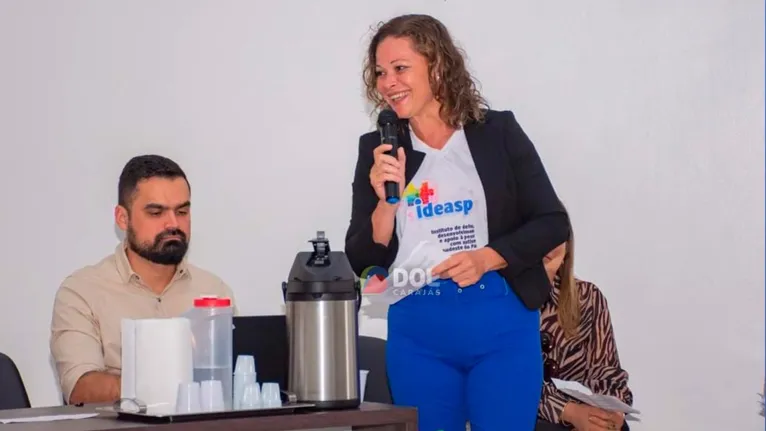 Genilsa Souza, presidente do Ideasp,durante a audiência pública