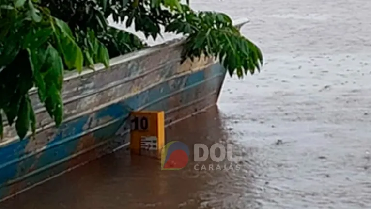 Nível do rio Tocantins está subindo rapidamente em Marabá