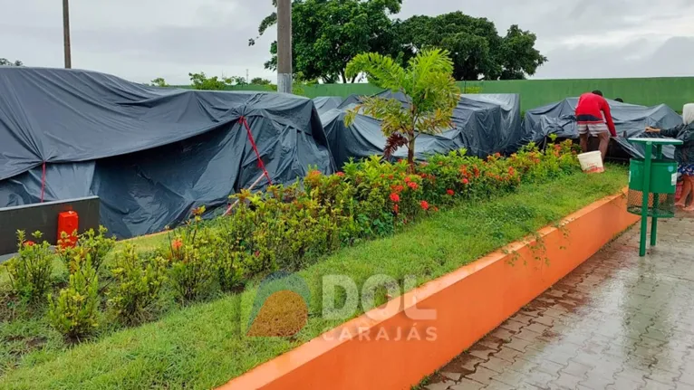 Diversas famílias já estão sendo levadas para o abrigo