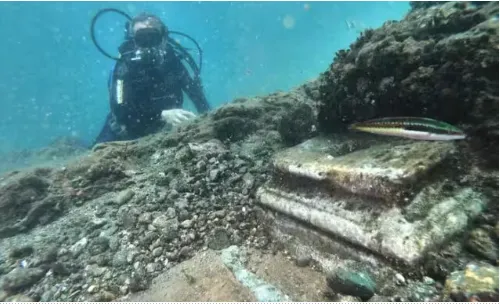 Vila romana em cidade submersa na Itália