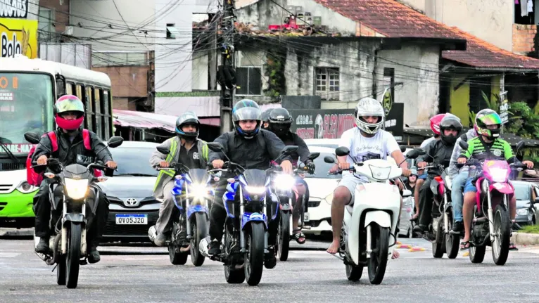 Frota de motos circulando em Belém aumentou 85% em dez anos