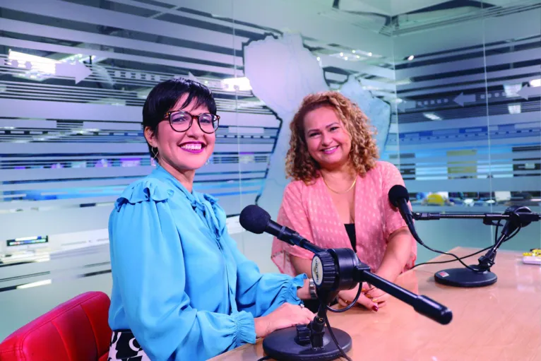 Priscila Belfort e a Raquel Araújo após gravação do especial DOL Delas.