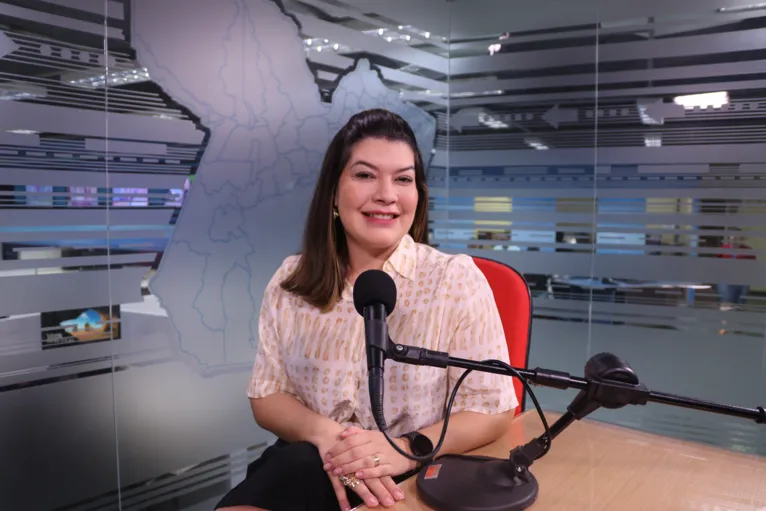 Ana Luiza Oliveira da DH, Desenvolvimento de Habilidades no estúdio da RBA TV.