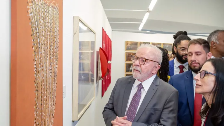 Presidente Lula visita a exposição "Brasil Futuro".