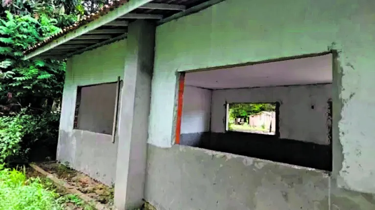 Obra de creche parada na zona rural do município de Vigia