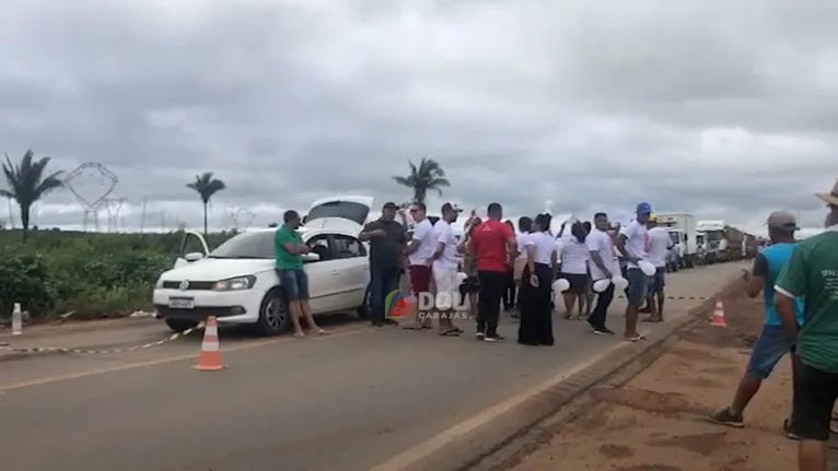 Familiares de vítimas de acidente protestaram