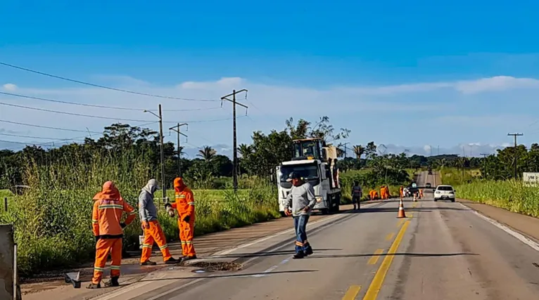 A quinta frente de trabalho do trecho do município de Jacundá  a Nova Ipixuna