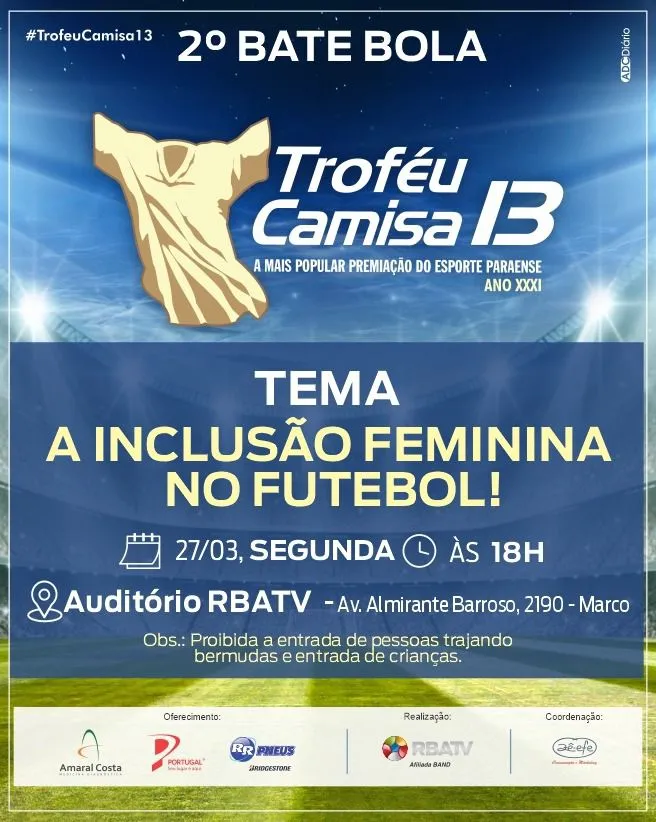 Troféu Camisa 13 debate a inclusão feminina no futebol