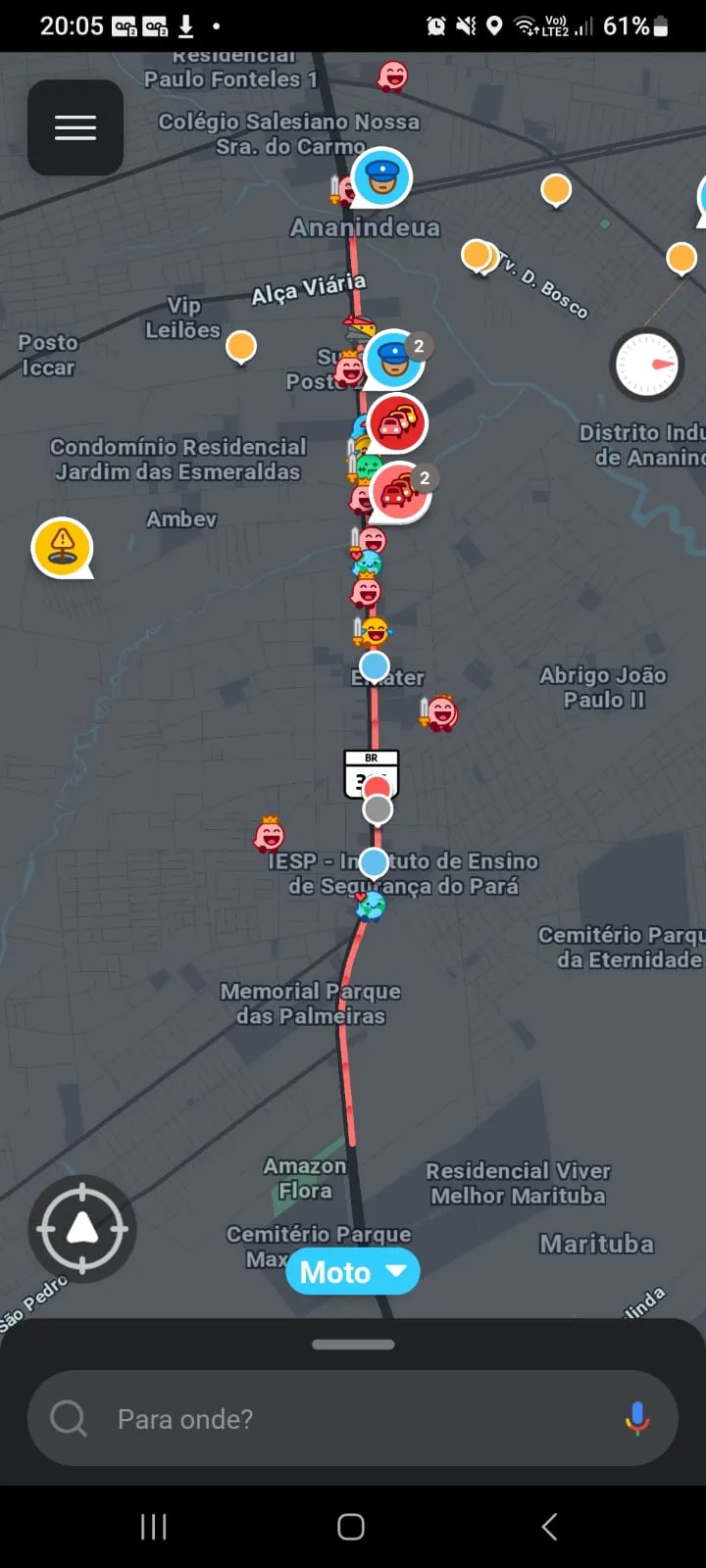 BR316: movimento da volta do feriado é intenso em Belém 