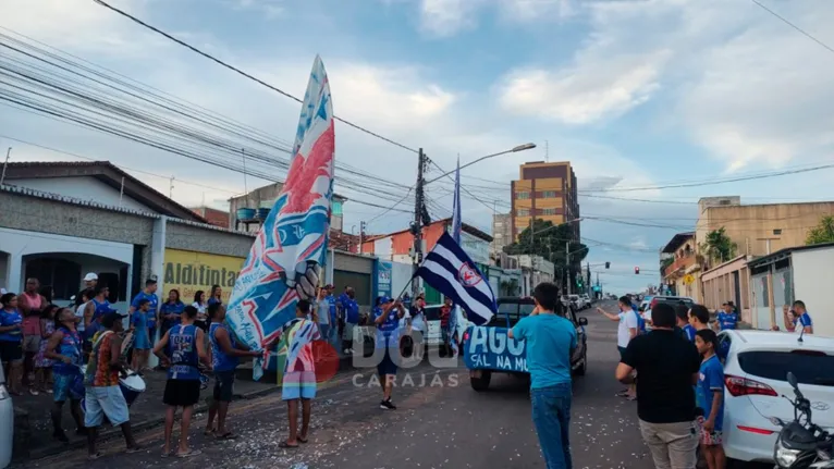 A festa foi por conta da conquista da vaga para a final do Campeonato Paraense