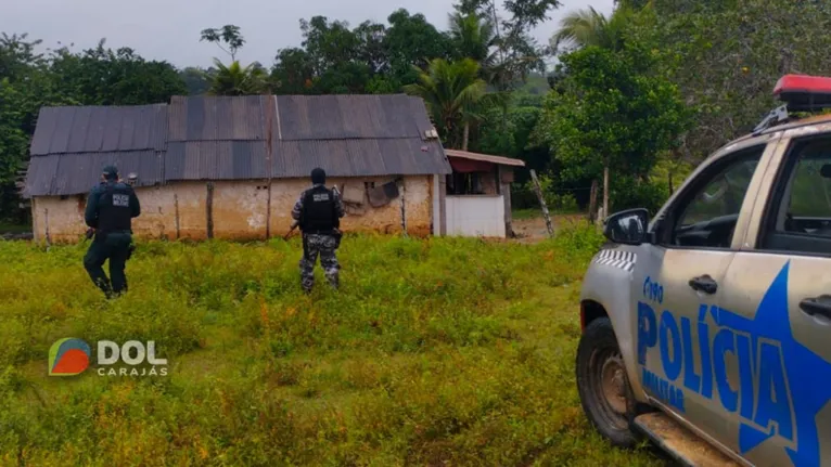 Barraco onde o material ilícito estava escondido