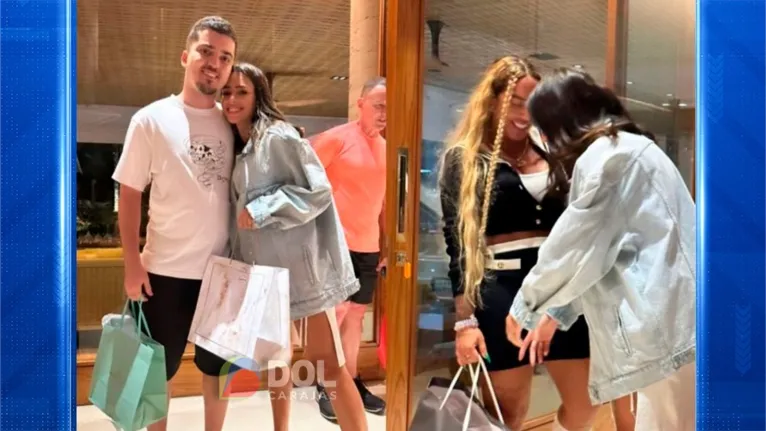 Bruna Biancardi e Rafaella Santos trocaram ovos de páscoa