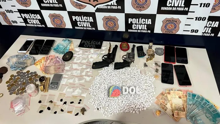 Drogas, armas, munições apreendidas pela Polícia Civil