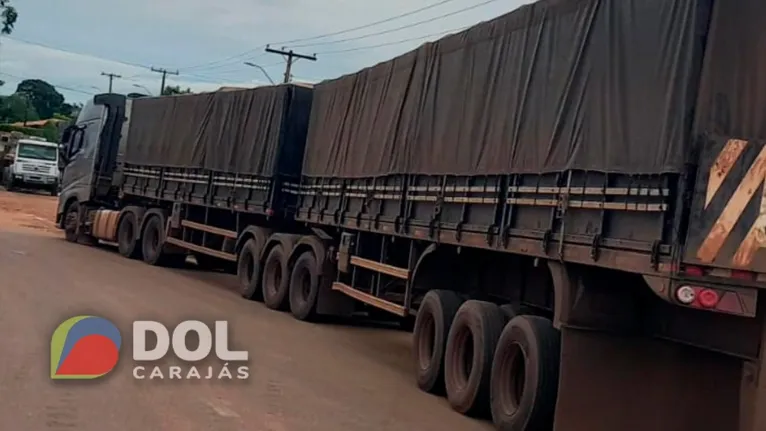 A carreta, que seguia de Belém com destino a Jundiaí, no estado de São Paulo