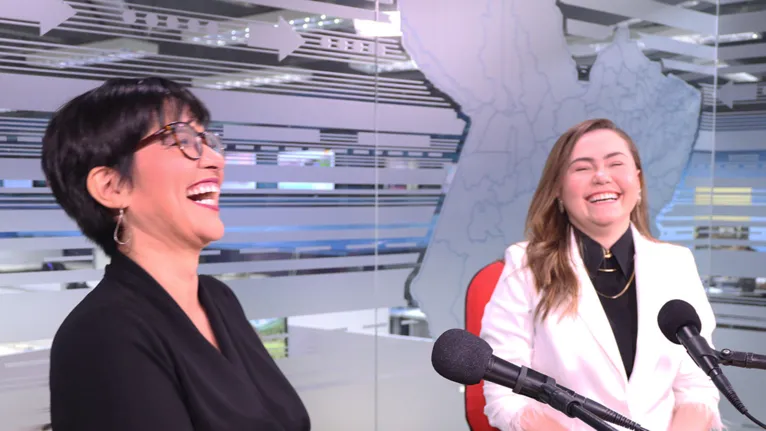 Priscila Belfort  e a Dra. Lorena Macedo em momento discontraído na gravação do especial DOLDelas.