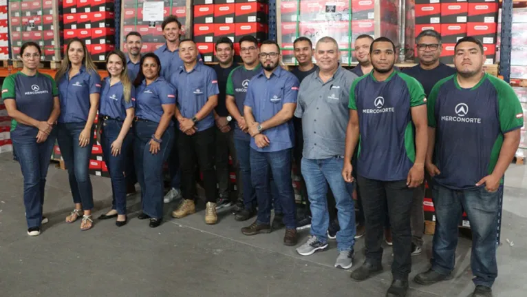 Na empresa em Ananindeua, colaboradores comemoram o aniversário de 10 anos da Merconorte