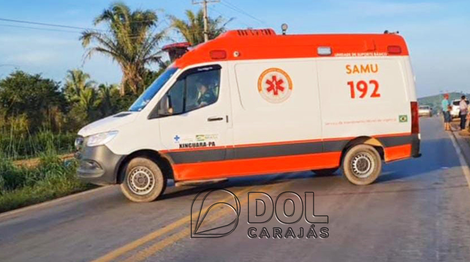 O casal que sofreu vários ferimentos foi socorrido por uma equipe do Serviço Atendimento Móvel de Urgência - Samu