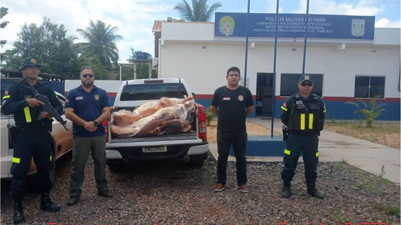 Fiscais agropecuários flagram 500 kg de carne transportados ilegalmente