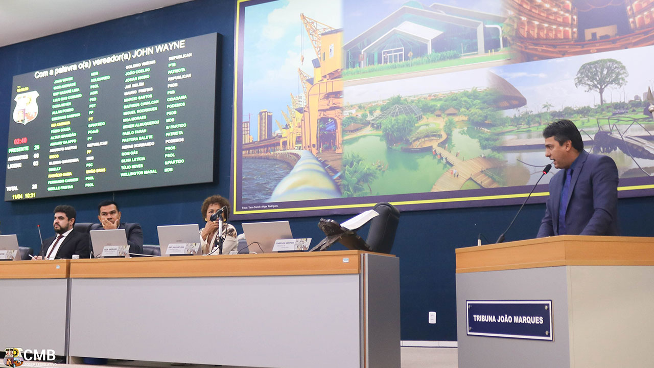 O parlamento de Belém em atividade para as melhorias do povo
