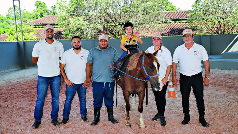 E Belém possui centros especializados no uso de cavalos para isso