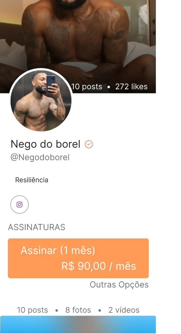 Nego do Borel vende nudes por R$ 90 no Instagram
