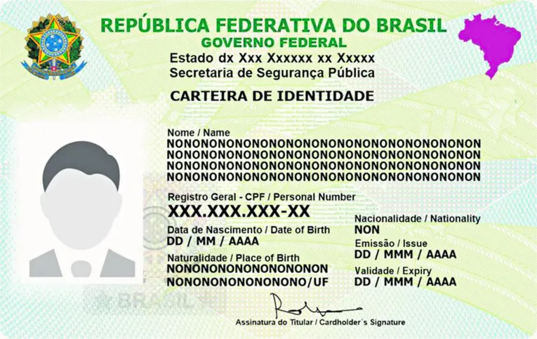 Nova carteira de identidade não terá sexo e será inclusiva