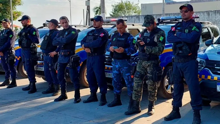 Guardas municipais durante lançamento da operação em Marabá