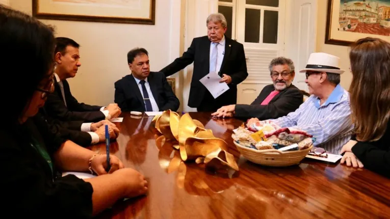 Presidente Chicão em reunião com Sudam