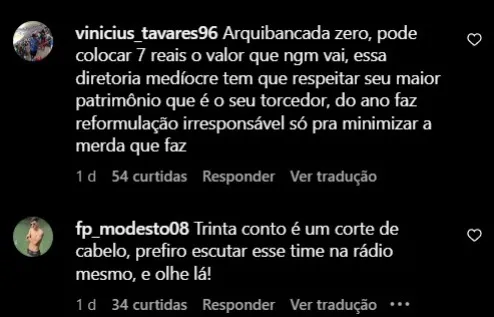 Torcida do Paysandu protesta contra valores de ingressos