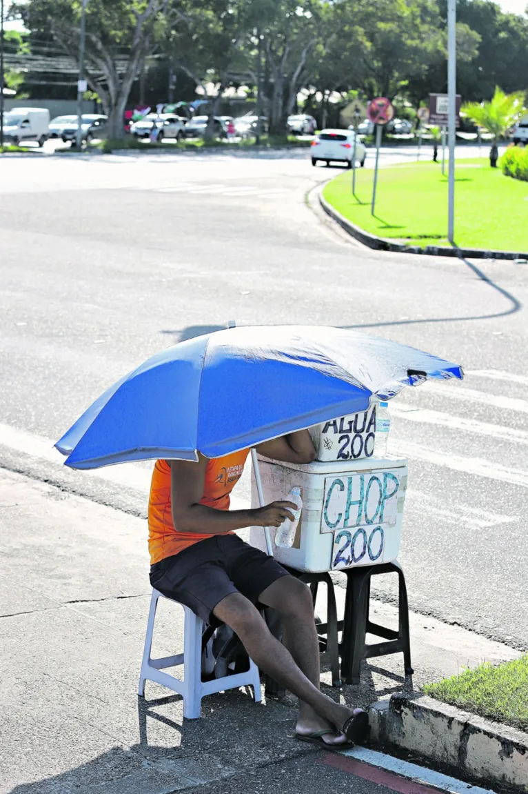 Calorzão dá a sensação de que a cidade vai derreter