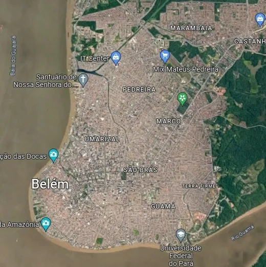 Área do "Polígono COP 30" inclui boa parte dos bairros da região central de Belém