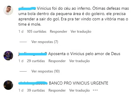 Má fase do Clube do Remo põe ídolo Vinícius na berlinda