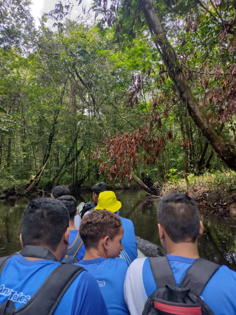 Estudantes também puderam ter um contato maior com a natureza durante a realização do projeto