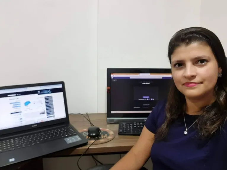 Professora do curso de Direito da Estácio, Paula Assumpção