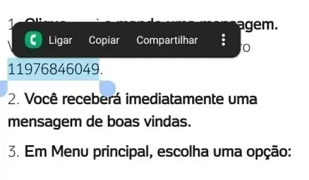 Seleção inteligente oferece opções diversas conforme o que está sendo copiado em um texto