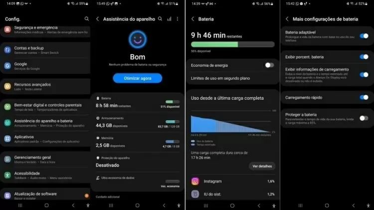 Economize bateria ao suspender apps não usados com frequência