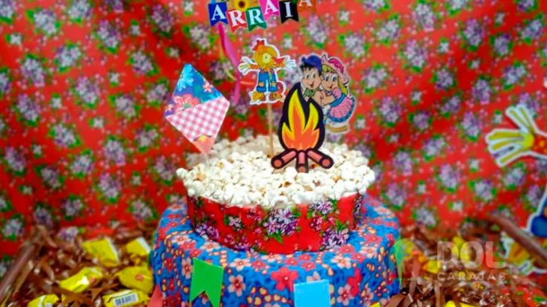 Arraial contou com uma decoração toda especial